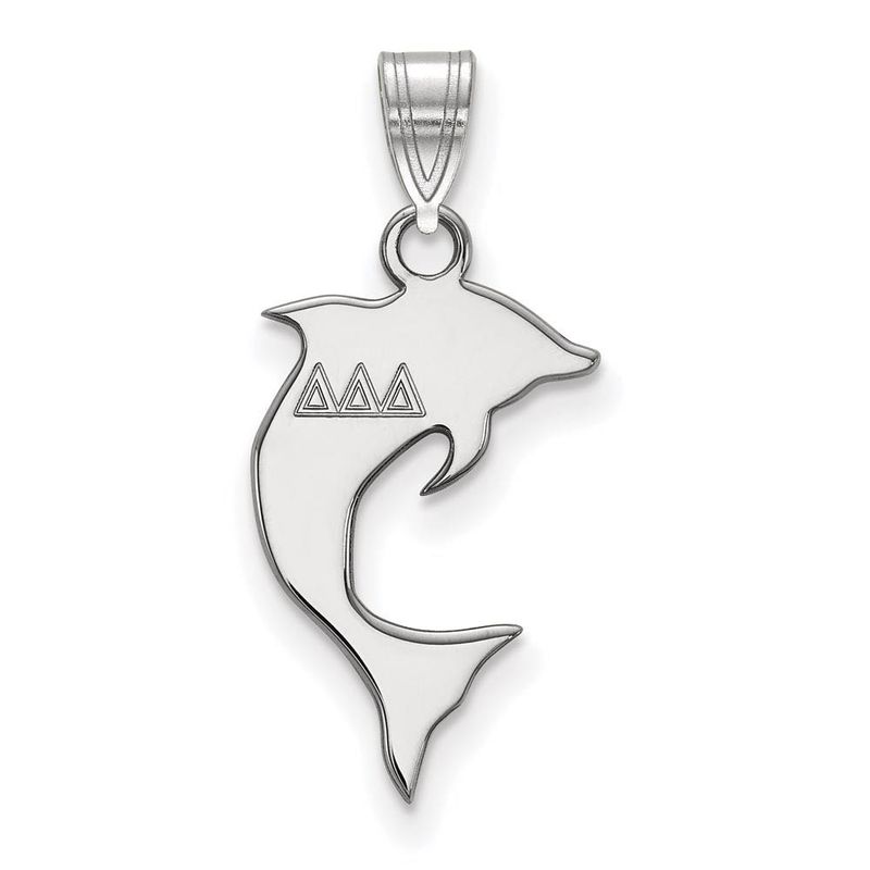 Sterling Silver Delta Delta Delta Small Pendant